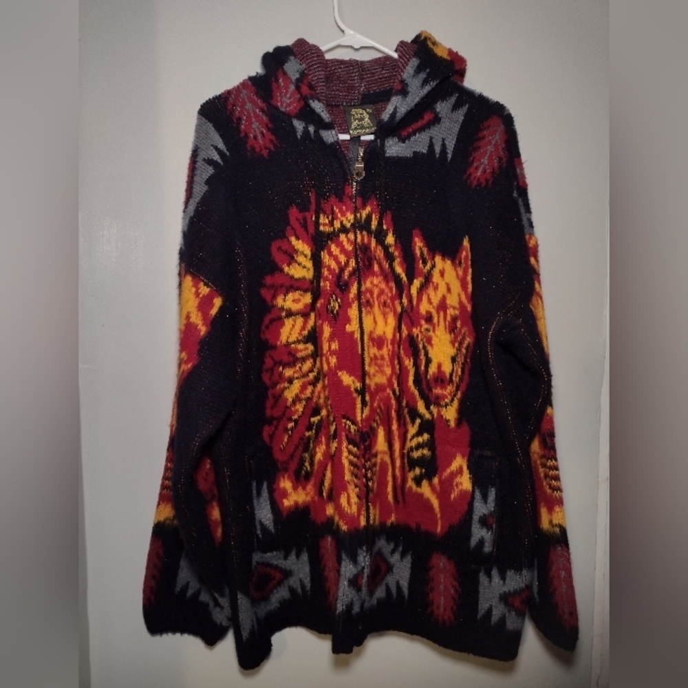 Ruminahui vintage wool sweater size L/XL